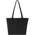 Solid Black - Back - Weekender Recycled Tote Bag
