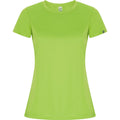 Lime - Front - Roly Womens-Ladies Imola Sports T-Shirt