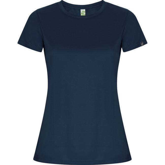 Navy Blue - Front - Roly Womens-Ladies Imola Sports T-Shirt