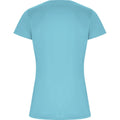 Turquoise - Back - Roly Womens-Ladies Imola Sports T-Shirt