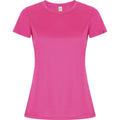 Fluorescent Pink - Front - Roly Womens-Ladies Imola Sports T-Shirt