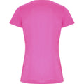 Fluorescent Pink - Back - Roly Womens-Ladies Imola Sports T-Shirt