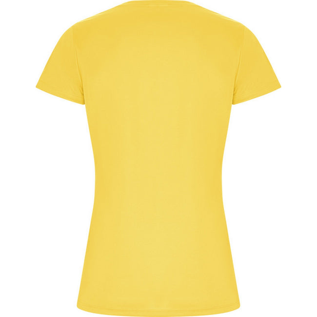Yellow - Back - Roly Womens-Ladies Imola Sports T-Shirt
