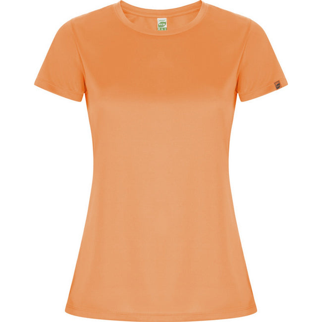 Fluorescent Orange - Front - Roly Womens-Ladies Imola Sports T-Shirt