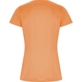 Fluorescent Orange - Back - Roly Womens-Ladies Imola Sports T-Shirt