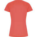 Fluorescent Coral - Back - Roly Womens-Ladies Imola Sports T-Shirt