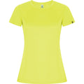 Fluorescent Yellow - Front - Roly Womens-Ladies Imola Sports T-Shirt