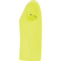 Fluorescent Yellow - Side - Roly Womens-Ladies Imola Sports T-Shirt