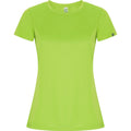 Fluorescent Green - Front - Roly Womens-Ladies Imola Sports T-Shirt