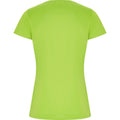 Fluorescent Green - Back - Roly Womens-Ladies Imola Sports T-Shirt