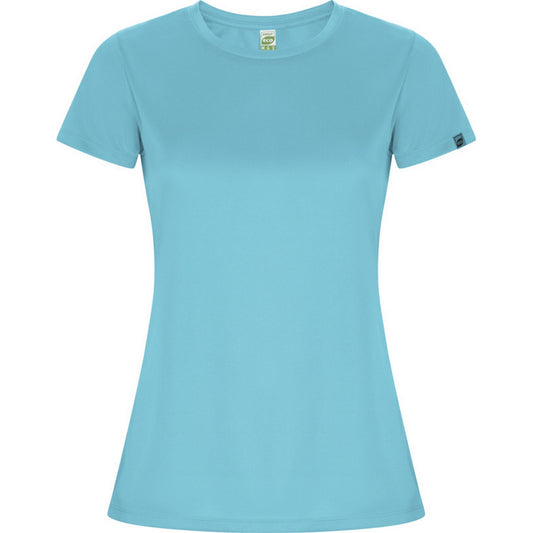 Turquoise - Front - Roly Womens-Ladies Imola Sports T-Shirt