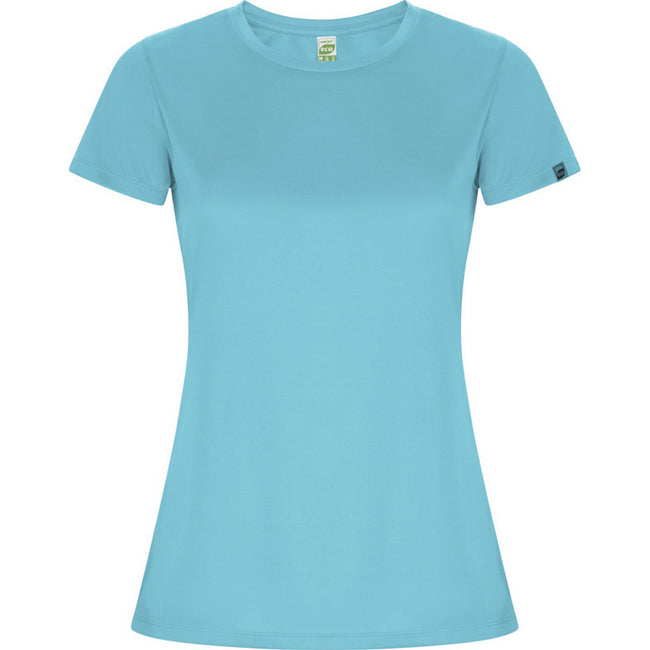 Turquoise - Front - Roly Womens-Ladies Imola Sports T-Shirt