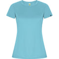 Turquoise - Front - Roly Womens-Ladies Imola Sports T-Shirt