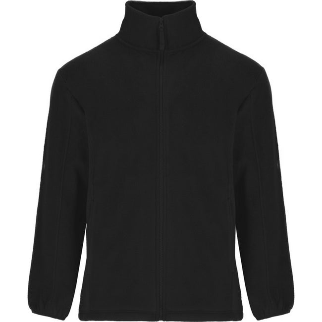 Solid Black - Front - Roly Childrens-Kids Artic Full Zip Fleece Jacket