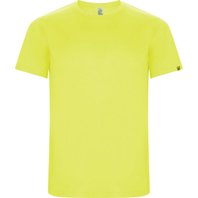 Fluorescent Yellow - Front - Roly Mens Imola Short-Sleeved Sports T-Shirt