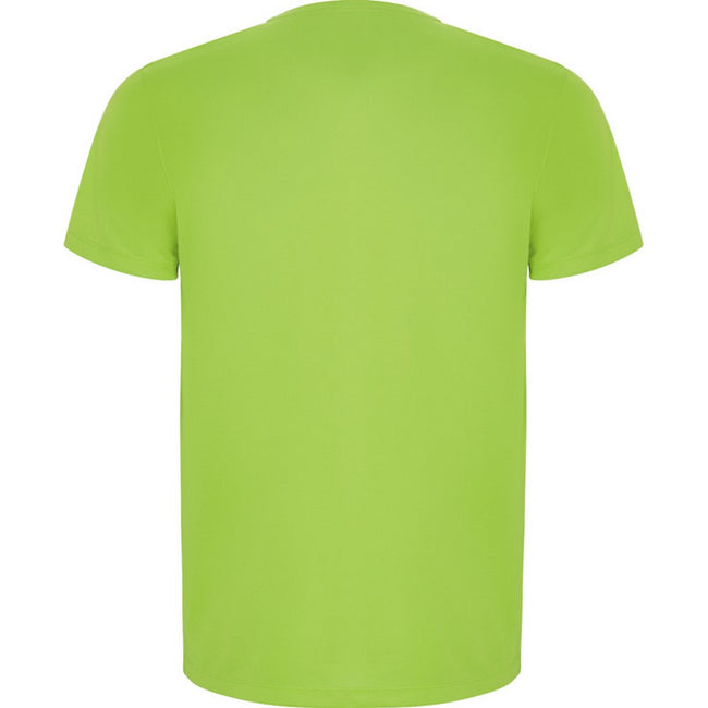 Lime - Back - Roly Mens Imola Short-Sleeved Sports T-Shirt