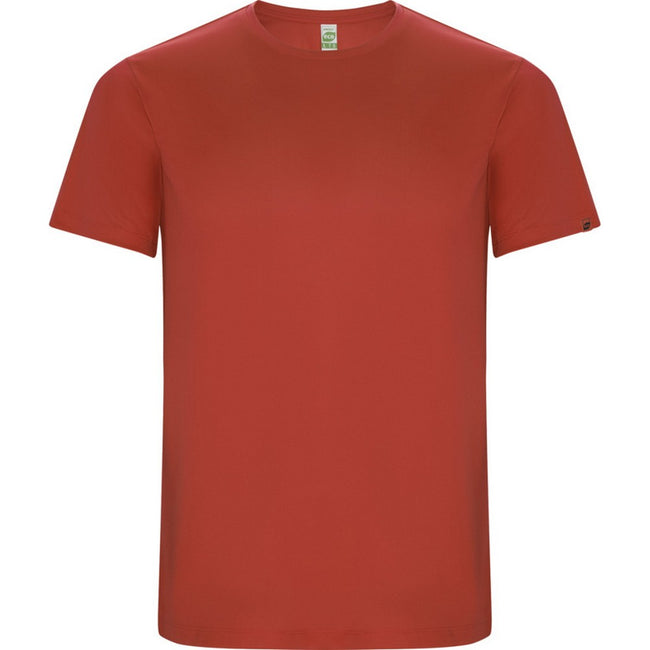 Red - Front - Roly Mens Imola Short-Sleeved Sports T-Shirt
