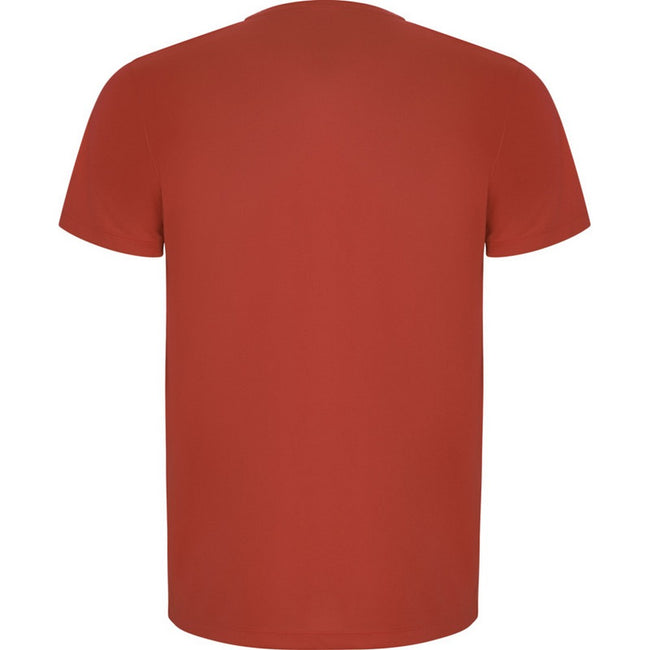 Red - Back - Roly Mens Imola Short-Sleeved Sports T-Shirt