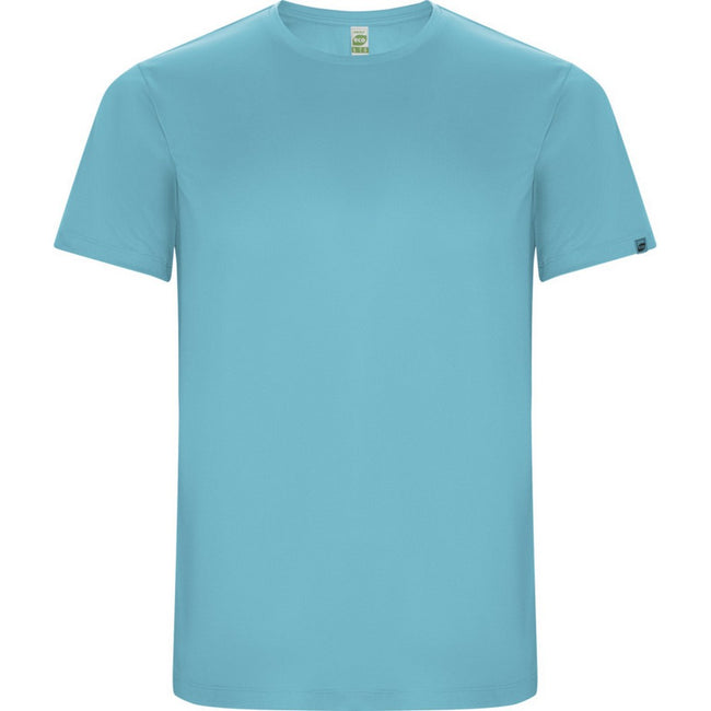 Turquoise - Front - Roly Mens Imola Short-Sleeved Sports T-Shirt