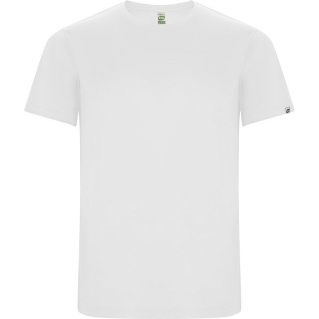 White - Front - Roly Mens Imola Short-Sleeved Sports T-Shirt