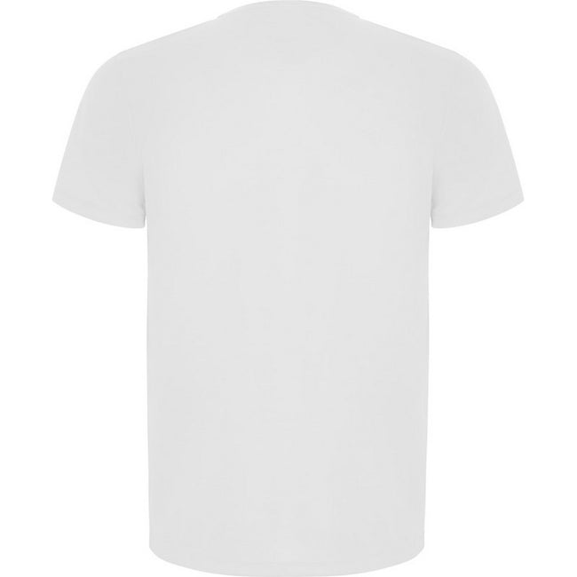 White - Back - Roly Mens Imola Short-Sleeved Sports T-Shirt