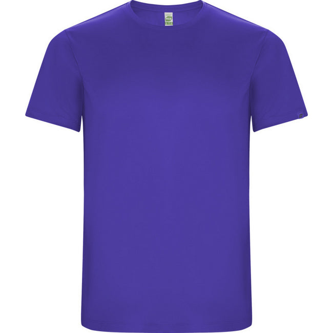 Mauve - Front - Roly Mens Imola Short-Sleeved Sports T-Shirt