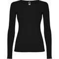Solid Black - Front - Roly Womens-Ladies Extreme Long-Sleeved T-Shirt