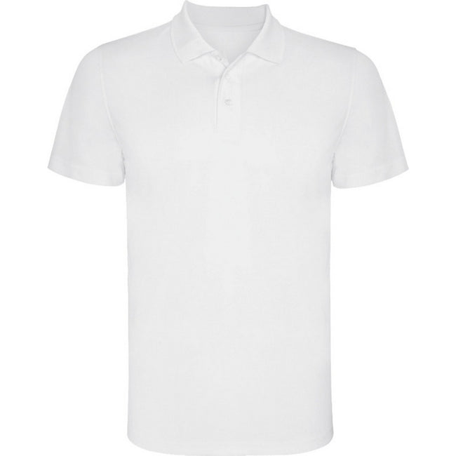 White - Front - Roly Childrens-Kids Monzha Polo Shirt