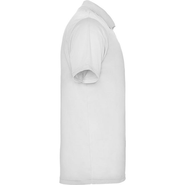 White - Side - Roly Childrens-Kids Monzha Polo Shirt