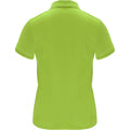 Lime-Lime Green - Back - Roly Womens-Ladies Monzha Short-Sleeved Sports Polo Shirt