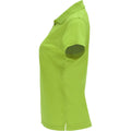 Lime-Lime Green - Side - Roly Womens-Ladies Monzha Short-Sleeved Sports Polo Shirt