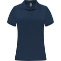 Navy Blue - Front - Roly Womens-Ladies Monzha Short-Sleeved Sports Polo Shirt
