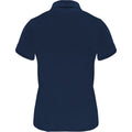 Navy Blue - Back - Roly Womens-Ladies Monzha Short-Sleeved Sports Polo Shirt
