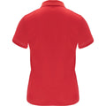 Red - Back - Roly Womens-Ladies Monzha Short-Sleeved Sports Polo Shirt