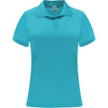 Turquoise - Front - Roly Womens-Ladies Monzha Short-Sleeved Sports Polo Shirt