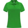 Fern Green - Front - Roly Womens-Ladies Monzha Short-Sleeved Sports Polo Shirt