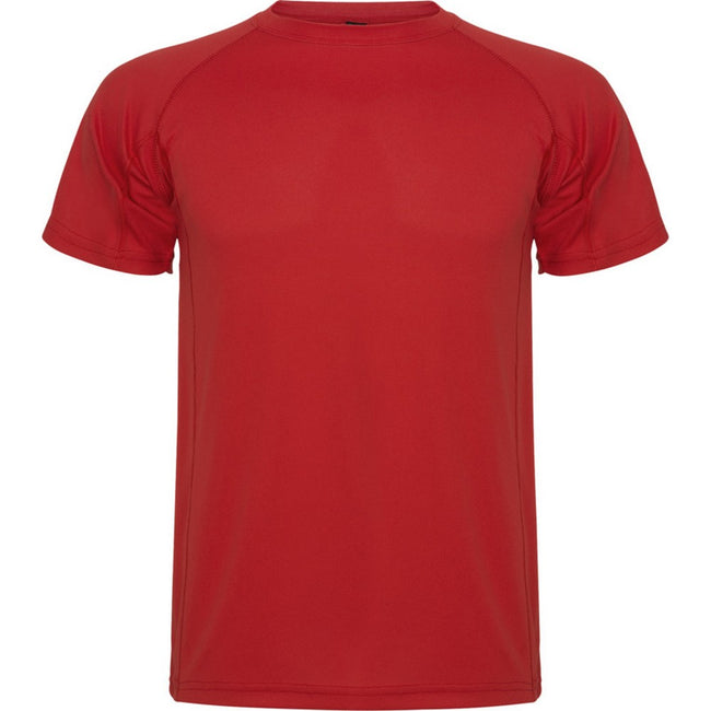 Red - Front - Roly Childrens-Kids Montecarlo Sports T-Shirt