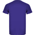 Mauve - Back - Roly Childrens-Kids Montecarlo Sports T-Shirt