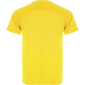 Yellow - Back - Roly Childrens-Kids Montecarlo Sports T-Shirt