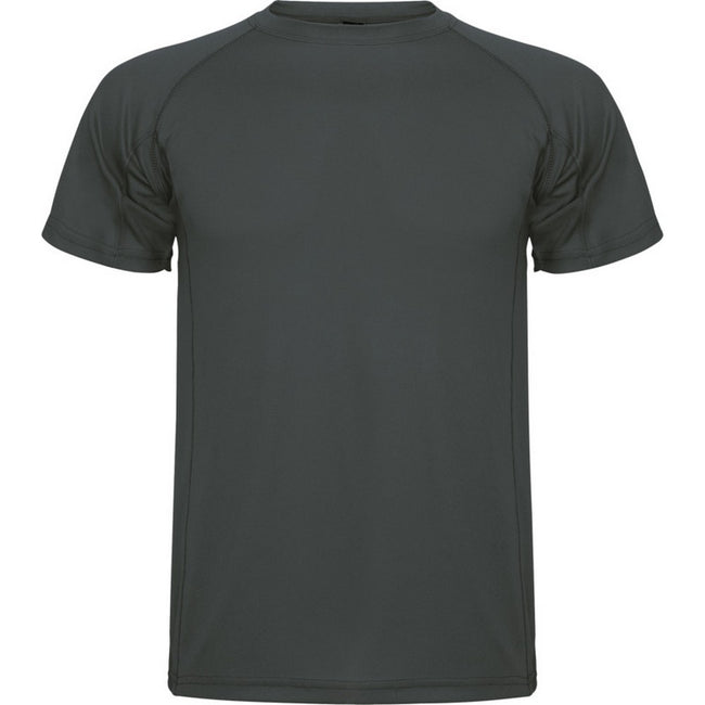 Dark Lead - Front - Roly Childrens-Kids Montecarlo Sports T-Shirt