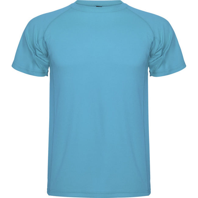 Turquoise - Front - Roly Childrens-Kids Montecarlo Sports T-Shirt
