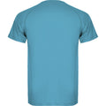 Turquoise - Back - Roly Childrens-Kids Montecarlo Sports T-Shirt