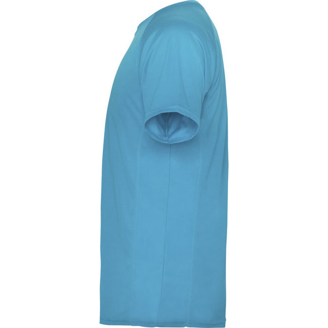 Turquoise - Side - Roly Childrens-Kids Montecarlo Sports T-Shirt