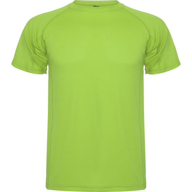 Lime Green - Front - Roly Childrens-Kids Montecarlo Sports T-Shirt