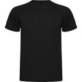 Solid Black - Front - Roly Childrens-Kids Montecarlo Sports T-Shirt