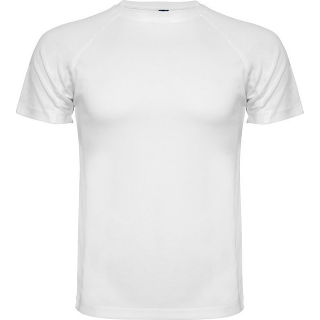 White - Front - Roly Childrens-Kids Montecarlo Sports T-Shirt