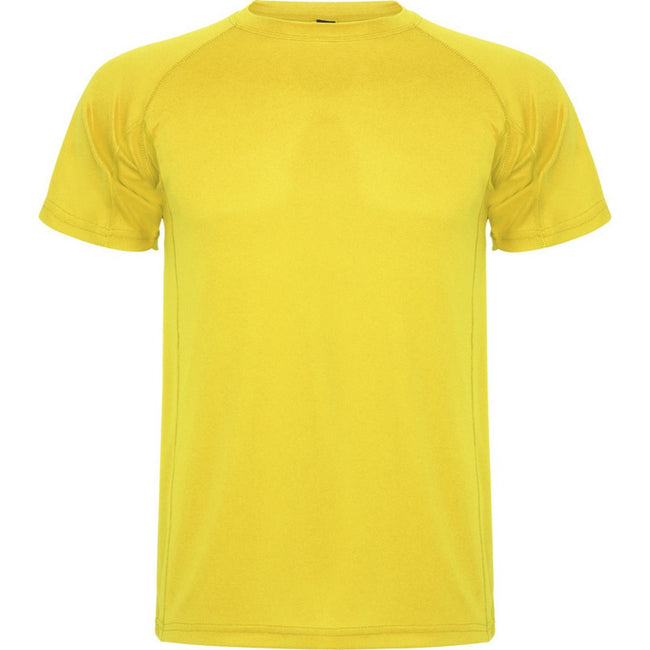 Yellow - Front - Roly Childrens-Kids Montecarlo Sports T-Shirt