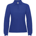Royal Blue - Front - Roly Womens-Ladies Estrella Long-Sleeved Polo Shirt