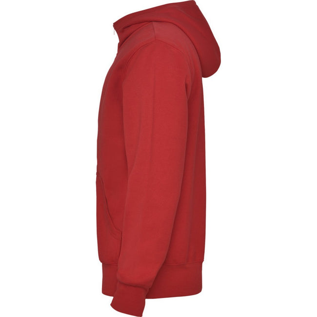 Red - Side - Roly Unisex Adult Montblanc Full Zip Hoodie