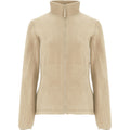 Sand - Front - Roly Womens-Ladies Artic Full Zip Fleece Jacket